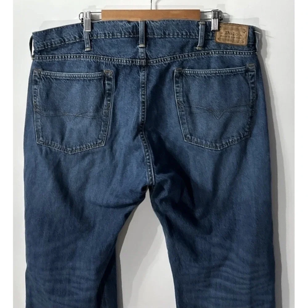 Mens Polo Ralph Lauren Classic Fit Straight Blue Jeans Sz 40 40x32